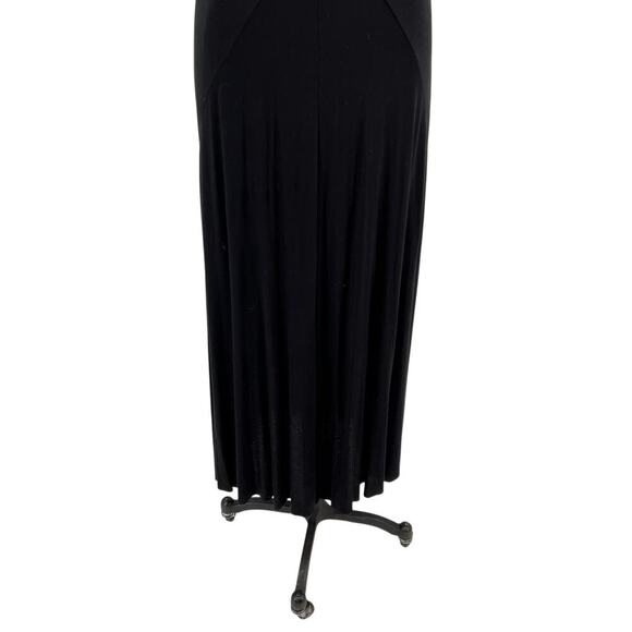 Free People Beach Black Viscose Jersey Strappy Midaxi Dress Size XS - Picture 5 of 13